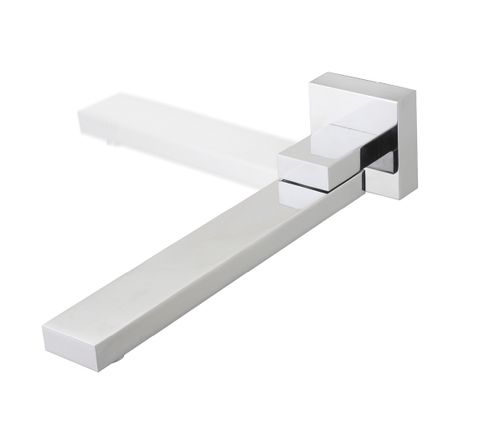 Zevio / Oskar  Chrome Swivel Bath Spout Square