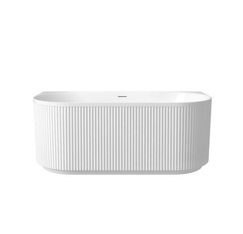 Attica Havana 1500 Gloss White BTW Multi-fit Bath with Overflow