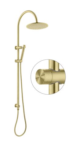 Celine Twin Shower Combo Brushed Gold