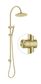 Celine Twin Shower Combo Brushed Gold