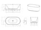 Attica Celine 1500 Gloss White Bath with Overflow