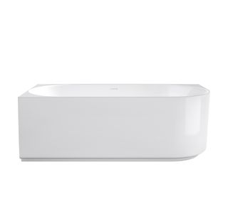 Attica Celine Left Corner 1500 Gloss White Bath with Overflow