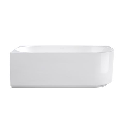 Attica Celine Left Corner 1500 Gloss White Bath with Overflow