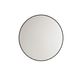 Attica Baia 700mm Matte Black Premium Framed Round Mirror 1011706