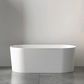 Attica Noosa Fluted 1500 Gloss White Bath with Overflow