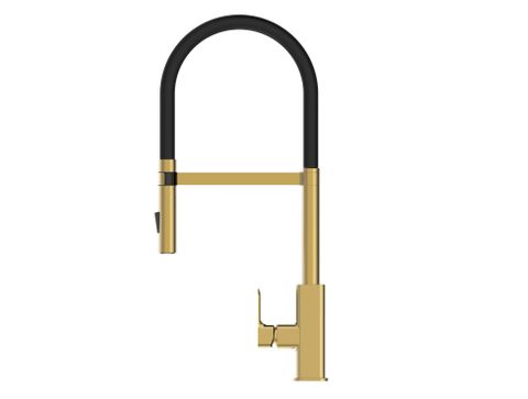 Oskar Pull Out Kitchen Mixer Argent Gold