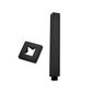 Zevio / Oskar  300mm Matte Black Ceiling Shower Arm Square