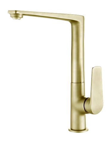 Zevio Kitchen Sink Mixer Brushed Gold