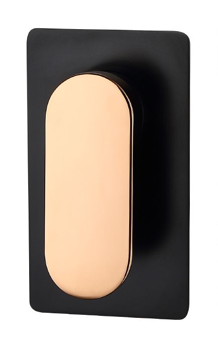Vetto Shower Mixer Matte Black & Rose Gold