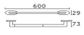 Roul Slimline  600mm Single Towel Rail