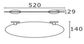 Roul Slimline  Glass Shelf With Railing