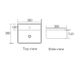 OSKAR Wall Hung Square 380x380x120 Basin