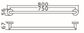 Roul Chrome 750mm Single Towel Rail