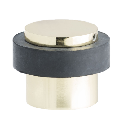 SO - DOOR STOP ROUND - FLOOR MOUNTED 37MM PB - SPECIAL