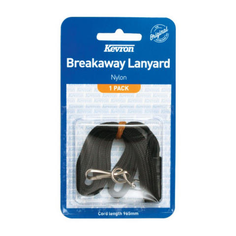 KEVRON LANYARD W/SAFETY CLIP NYLON - DISPLAY PACK