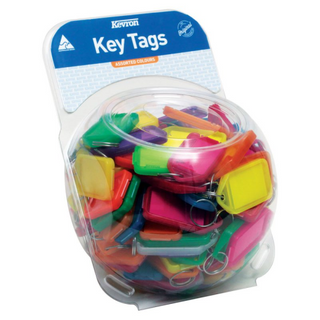 KEVRON CLICK TAG JAR/100 ASST COLOURS - LAST STOCKS