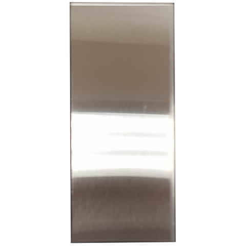 SCAR / COVER PLATE S/STEEL WITH ADHESIVE 150x65mm