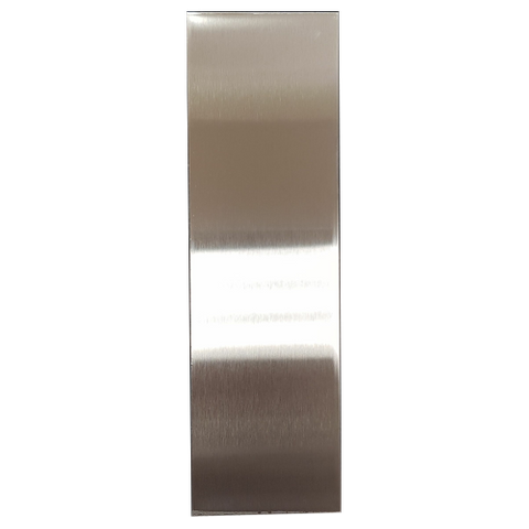 SCAR / COVER PLATE S/STEEL WITH ADHESIVE 200x60mm