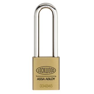 LOCKWOOD 334 PADLOCK BRASS BORON SHKL 90mm OPENING KD