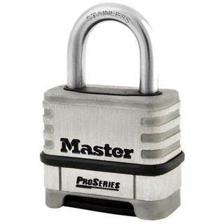 MASTER COMBINATION MARINE PADLOCK 57mm STAINLESS STEEL