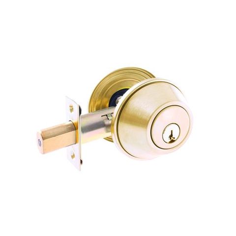 DOMESTIC DEADBOLT DBL/CYL 5P PB BOXED