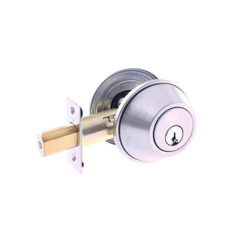 DOMESTIC DEADBOLT DBL/CYL 5P SS BOXED