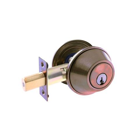 COMMERCIAL DEADBOLT DBL/CYL 6P AB BOXED