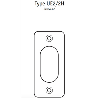 SOUBER ESCUTCHEON 30mm OVAL HOLE (SCREW ON) SS