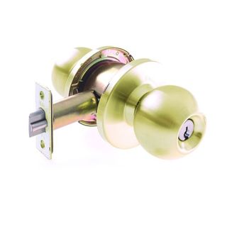DOMESTIC DOUBLE CYL LOCK 60/70mm PB BOXED