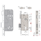 SYLVAN S785 EURO MORTICE LOCK 60mm SS