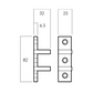 LOCKWOOD 355 RIM DEADLOCK 2/CYLINDER PB DP