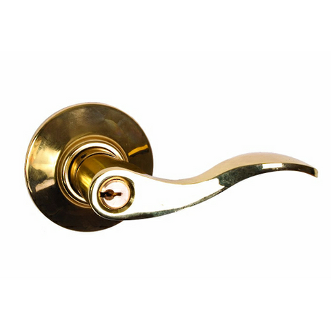 SYLVAN SEATTLE LEVER HANDLE  RH ENTRANCE PB