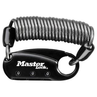 PADLOCK COMBINATION W/ CABLE ASSORTED COLOURS
