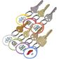 DS - LABEL-IT TAG W/RING ASSORTED COLOURS 25/PACK