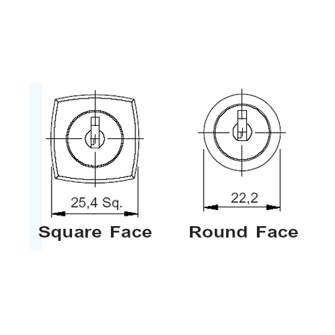 SO - SLAMLOCK SQUARE FACE 19mm - SPECIAL