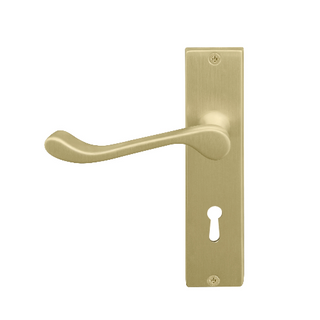 BELMONT LEVER LOCK HANDLE SET PB - LAST STOCKS
