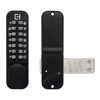 MECHANICAL DIGITAL GATE LOCK BLACK