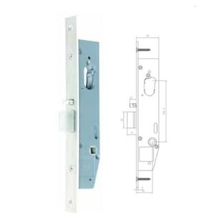 MNC MULTIFUNCTION MORTICE LOCK NARROW 28MM BACKSET ELEC SPECIAL LATCH