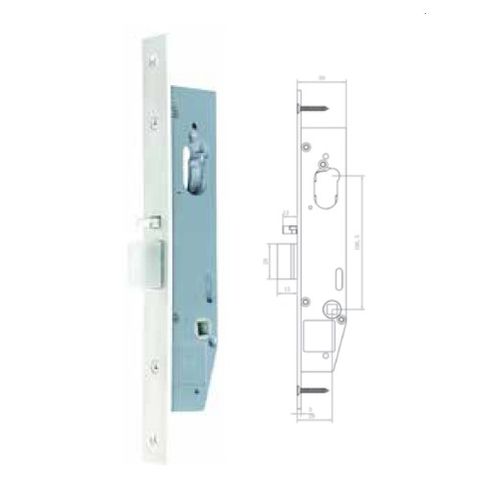 MNC MULTIFUNCTION MORTICE LOCK NARROW 28MM BACKSET ELEC SPECIAL LATCH