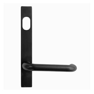 MNC EXTERNAL PLATE / LEVER / CYL HOLE - NARROW  BLACK