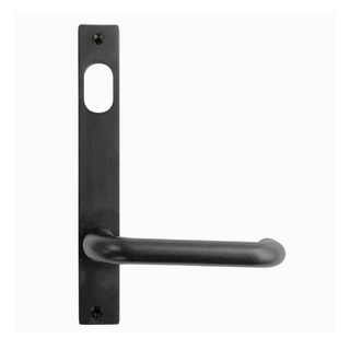 MNC INTERNAL PLATE / LEVER / CYL HOLE - NARROW BLACK