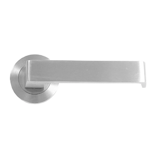MNC COMMERCIAL ROUND ROSE 87 LEVER 53mm PAIR BLACK