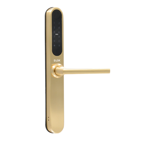 E LOK 905 ELECTRONIC SMART LOCK COMPLETE WITH BUILT IN WIFI - SATIN BRASS