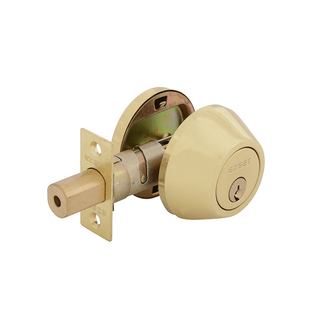 EZSET DOMESTIC DEADBOLT SINGLE CYLINDER PB