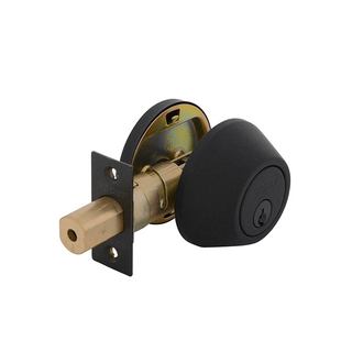 EZSET DOMESTIC DEADBOLT SINGLE CYLINDER BLACK