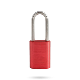 PADLOCK ALUMINIUM RED 50mm OPENING