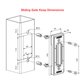 LOCINOX SLIDING GATE LOCK STRIKE / KEEP