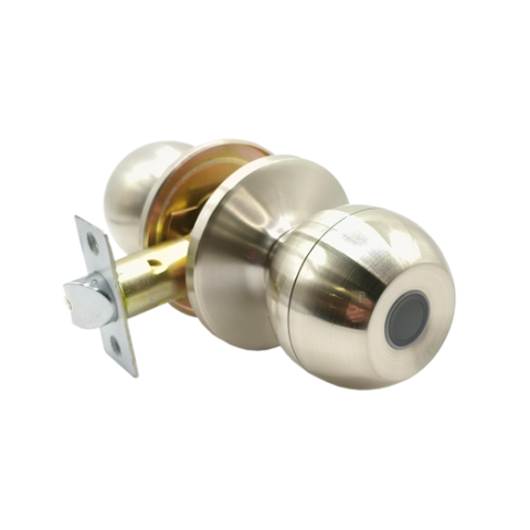 ELECTRONIC FINGERPRINT ENTRANCE KNOB SET SILVER