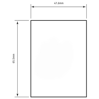 SOUBER BLANK REPAIR COVER PLATE 65.5 x 47.6mm SS (SQUARED)
