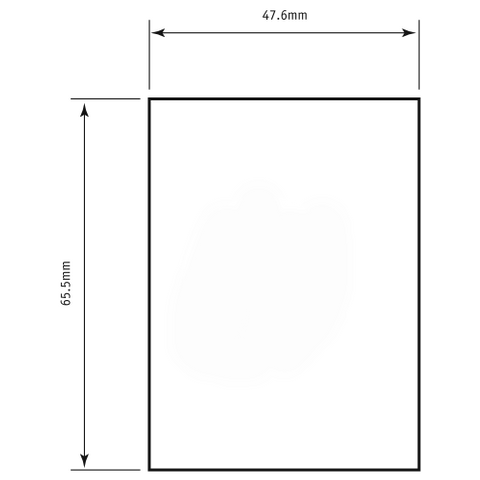 SOUBER BLANK REPAIR COVER PLATE 65.5 x 47.6mm SS (SQUARED)